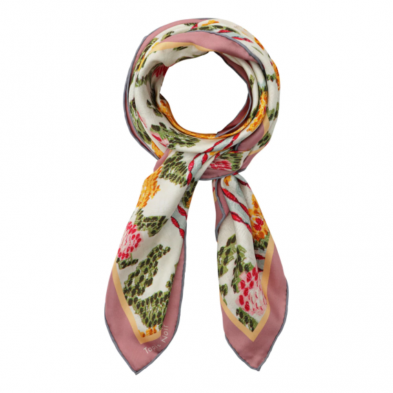 Tapis noir - Classical Yellow Flower Scarf