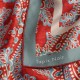 Tapis Noir - Classical Red Paisley Scarf zoom in