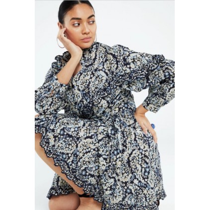 fabienne chapot - Daila Broderie Dress Faux Paisley Navy Multi modell