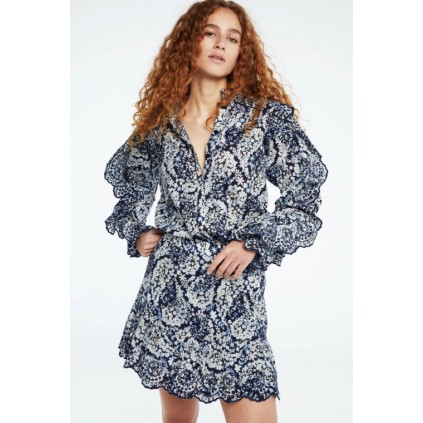 fabienne chapot - Tilly Skirt, Faux Paisley Navy Multi