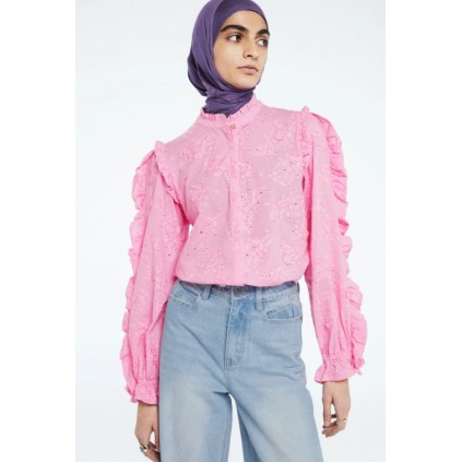 fabienne chapot fien blouse, pink candy