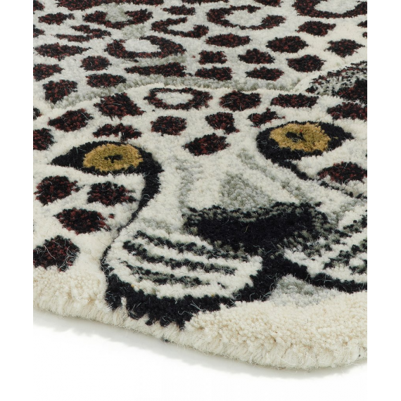Snowy Leopard Rug | Large