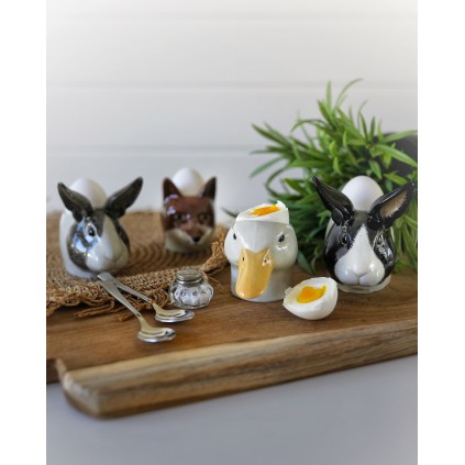 Dutch Rabbit Black & White | Egg Cup