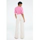 Lillian Short Sleeve Pullover Pink Candy | Pink