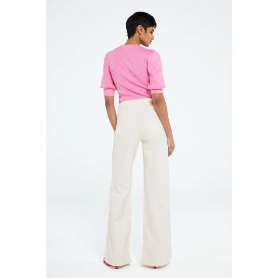 Lillian Short Sleeve Pullover Pink Candy | Pink