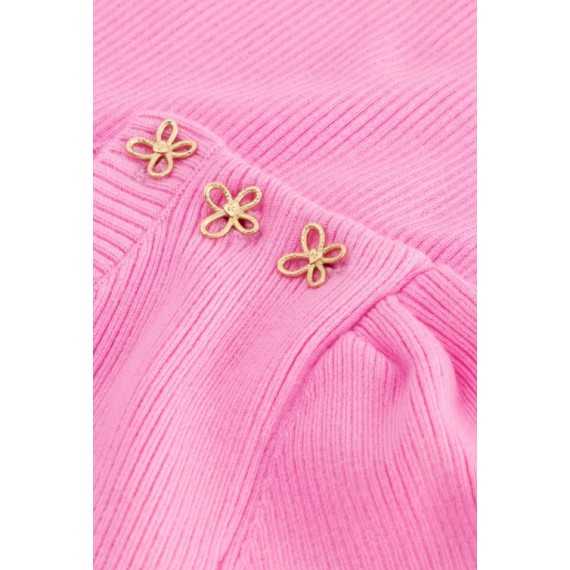 Lillian Short Sleeve Pullover Pink Candy | Pink