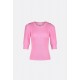 Lillian Short Sleeve Pullover Pink Candy | Pink