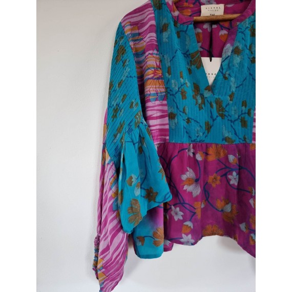 Bibi Balloon Silk Top | 764