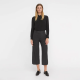 Dena Crop | Black Grand Herringbone