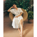Charm Organic Cotton Caftan | Off White