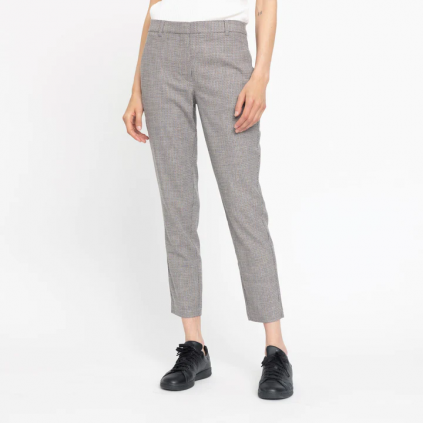Kylie Crop | Navy Sand Mix Check
