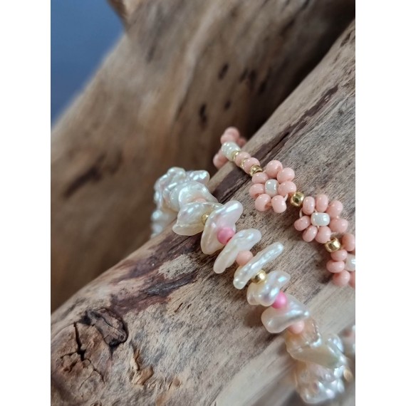 Armbånd | Pink Pearl Abundance