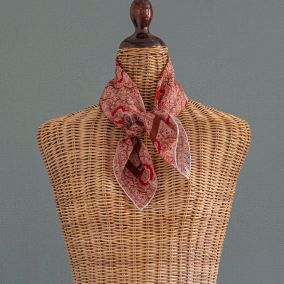 Light Red Pattern Scarf